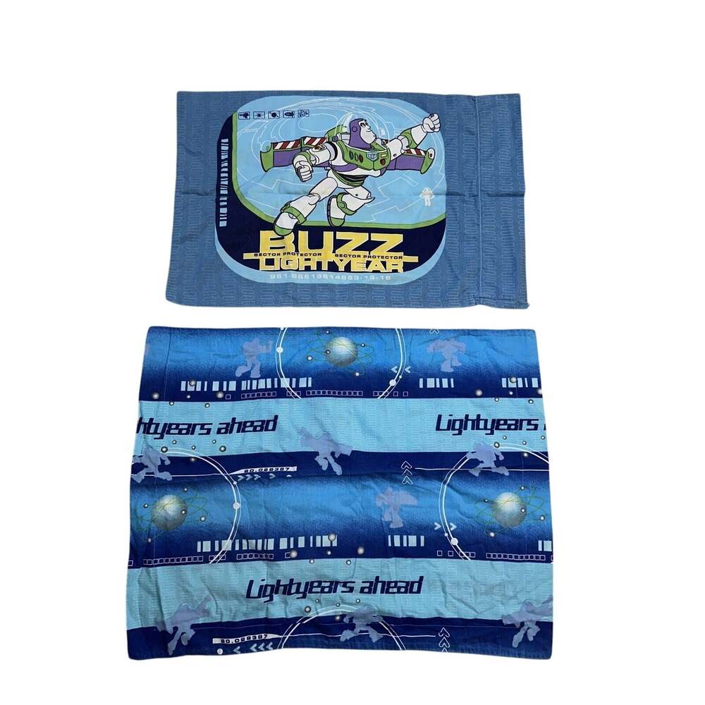 Disney Home Vintage Buzz Lightyear Sector Protector Standard Pillowcase and Sham